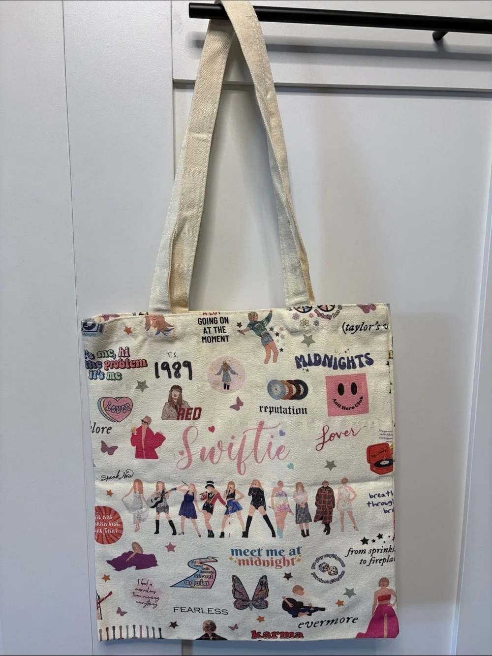 Taylor Swift Inspired Cream 'Swiftie' Tote Bag